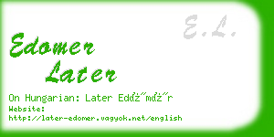 edomer later business card